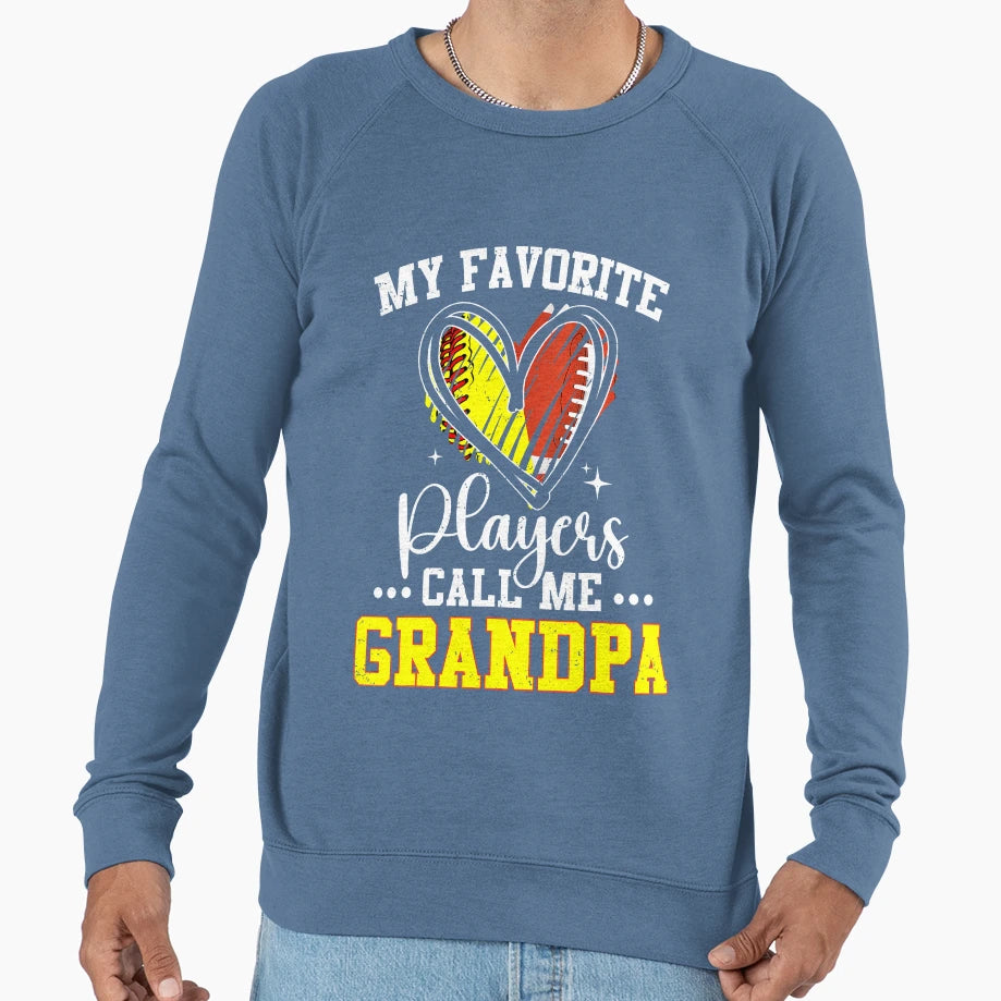 My Favorite Softball Football Sweatshirt - Minimalist Print Men Women - T-Shirt, Sweatshirt, Hoodie