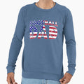 Usa Flag Football Dad Lineman Father Sweatshirt - Unique Graphic Unisex - T-Shirt, Sweatshirt, Hoodie