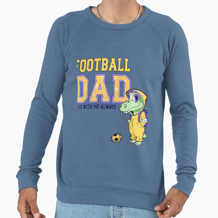 Alligator Football Dad Gift Sweatshirt - Casual Everyday Wear Unisex - T-Shirt, Sweatshirt, Hoodie
