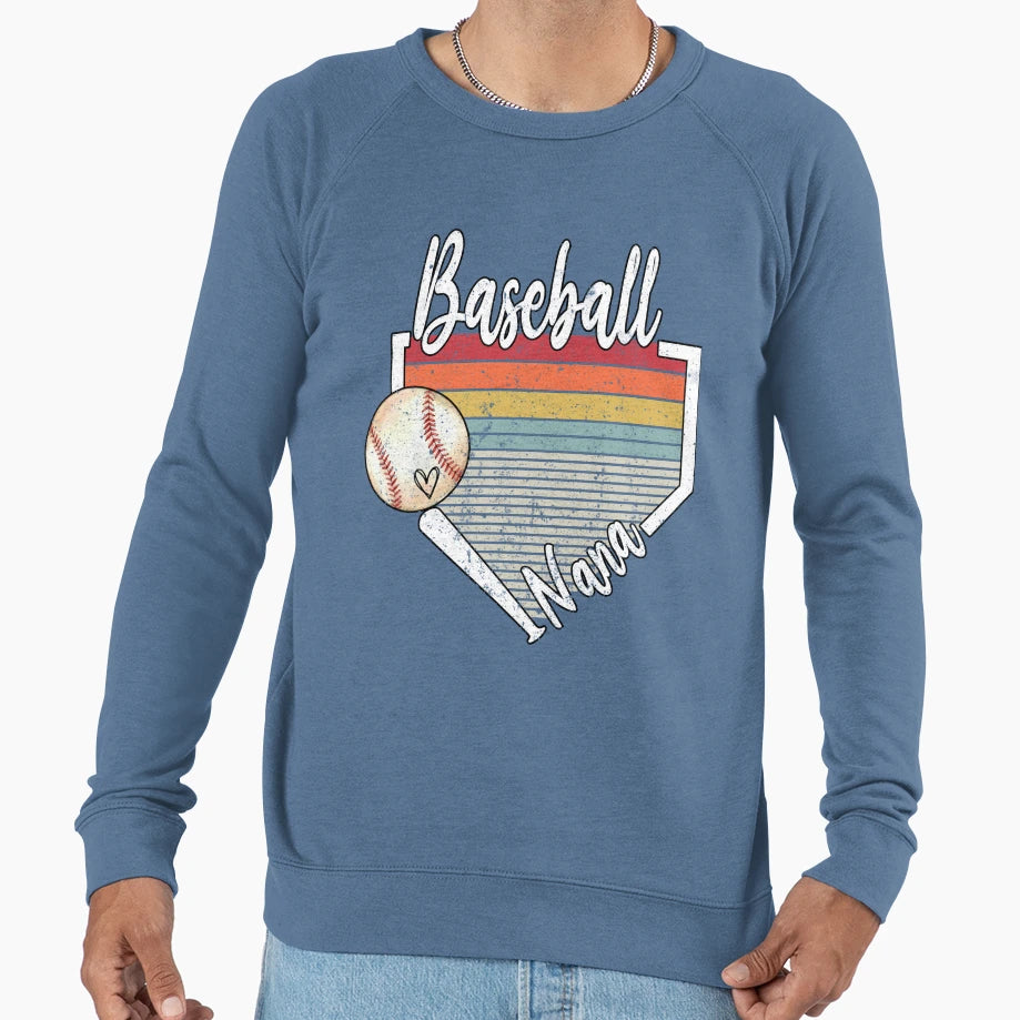 Baseball Nana Heart T-Shirt - Aesthetic Graphic Men Women - T-Shirt, Sweatshirt, Hoodie