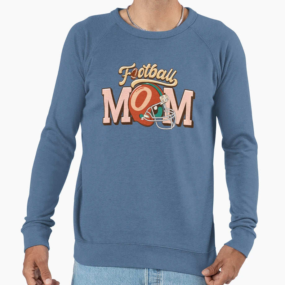 Football Mom Sweatshirt - Minimalist Print for Adults - T-Shirt, Sweatshirt, Hoodie