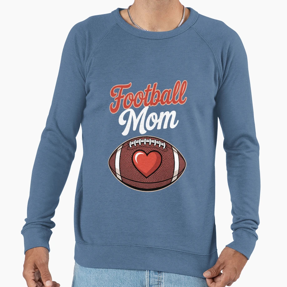 Football Mom Mothers Day Football Sweatshirt - Trendy Graphic for Adults - T-Shirt, Sweatshirt, Hoodie