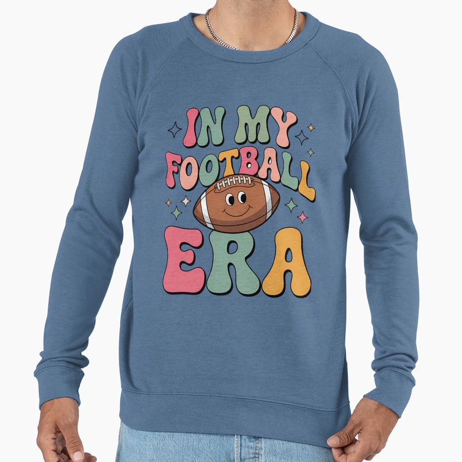 My Football Mom Era Funny Halloween Sweatshirt - Graphic Print for Adults - T-Shirt, Sweatshirt, Hoodie