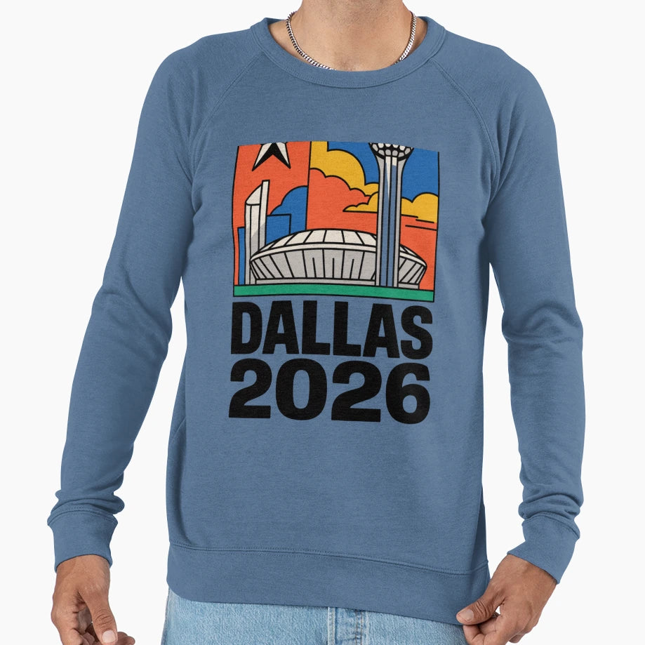 Dallas 2026 Texas Soccer Souvenir V22 T-Shirt - Graphic Print for Adults - T-Shirt, Sweatshirt, Hoodie