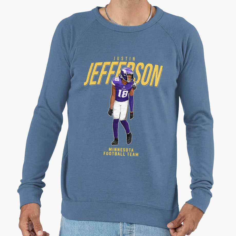 JJ 18 Minnesota Football Team Sweatshirt - Minimalist Print for Adults - T-Shirt, Sweatshirt, Hoodie