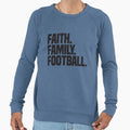 Faith Family Football Sweatshirt - Graphic Print for Adults - T-Shirt, Sweatshirt, Hoodie