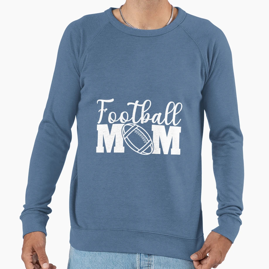 Football Mom Football Mom Grunge T-Shirt - Novelty Apparel for Adults - T-Shirt, Sweatshirt, Hoodie