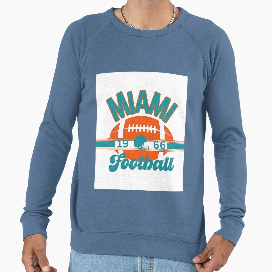 Miami Dolphins Sweatshirt - Casual Everyday Wear Men Women - T-Shirt, Sweatshirt, Hoodie