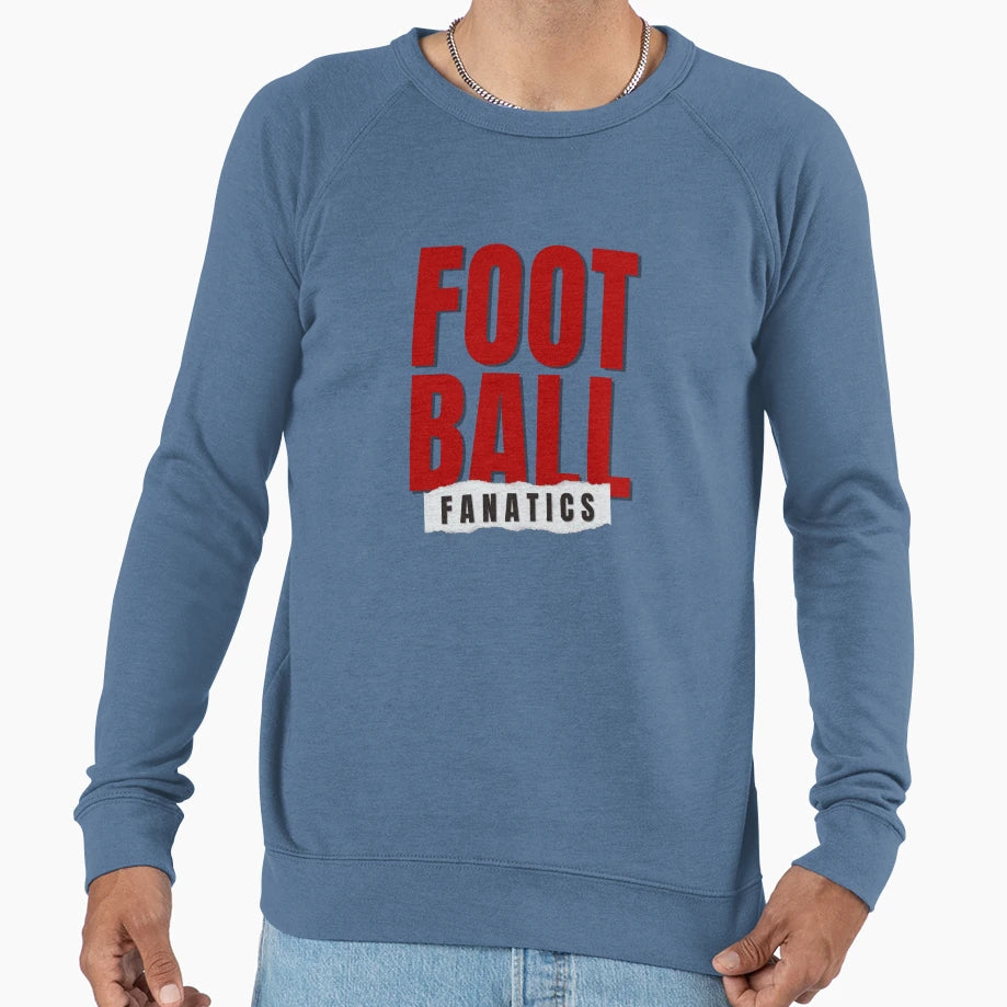 Football Fanatics Sweatshirt - Minimalist Print for Adults - T-Shirt, Sweatshirt, Hoodie