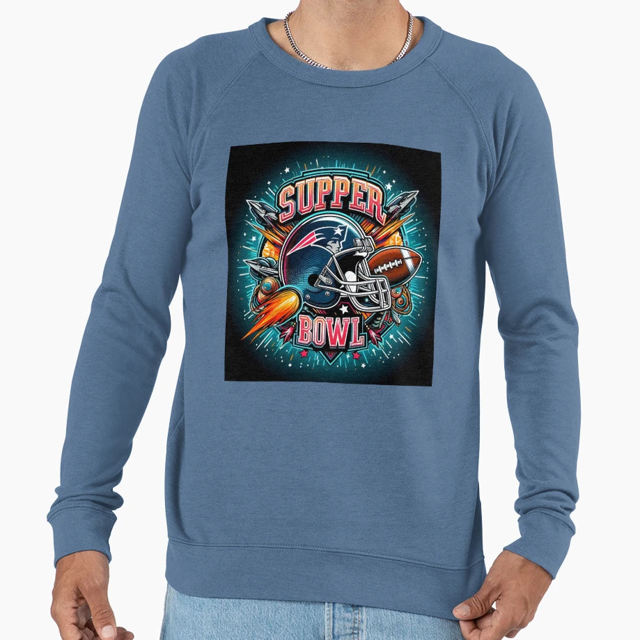 Game Day Glory Super Bowl Spirit Sweatshirt - Graphic Print Men Women - T-Shirt, Sweatshirt, Hoodie