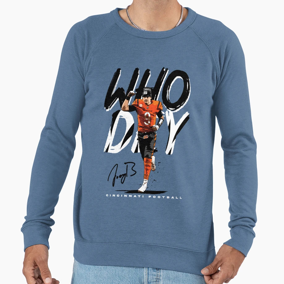 Who Dey Sweatshirt - Minimalist Print for Adults - T-Shirt, Sweatshirt, Hoodie