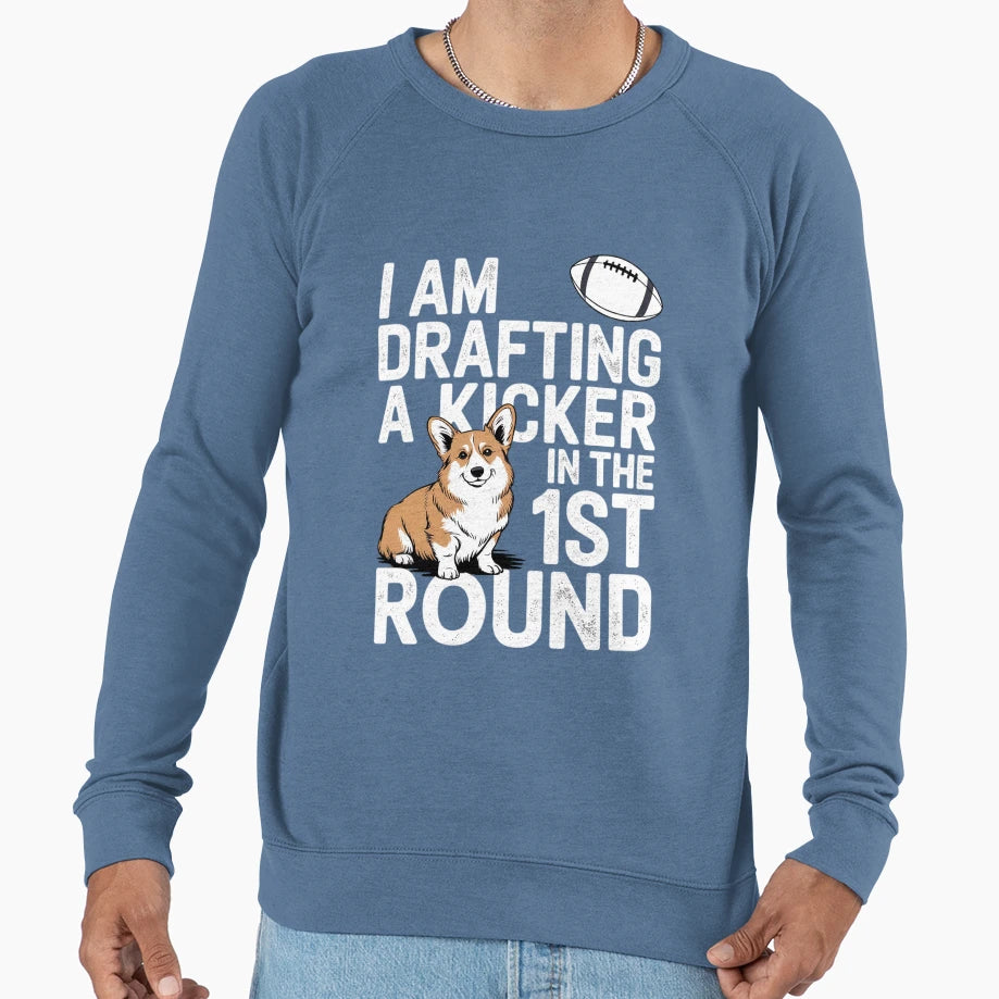 Confused Drafting Kicker Fantasy Sweatshirt - Unique Graphic Unisex - T-Shirt, Sweatshirt, Hoodie