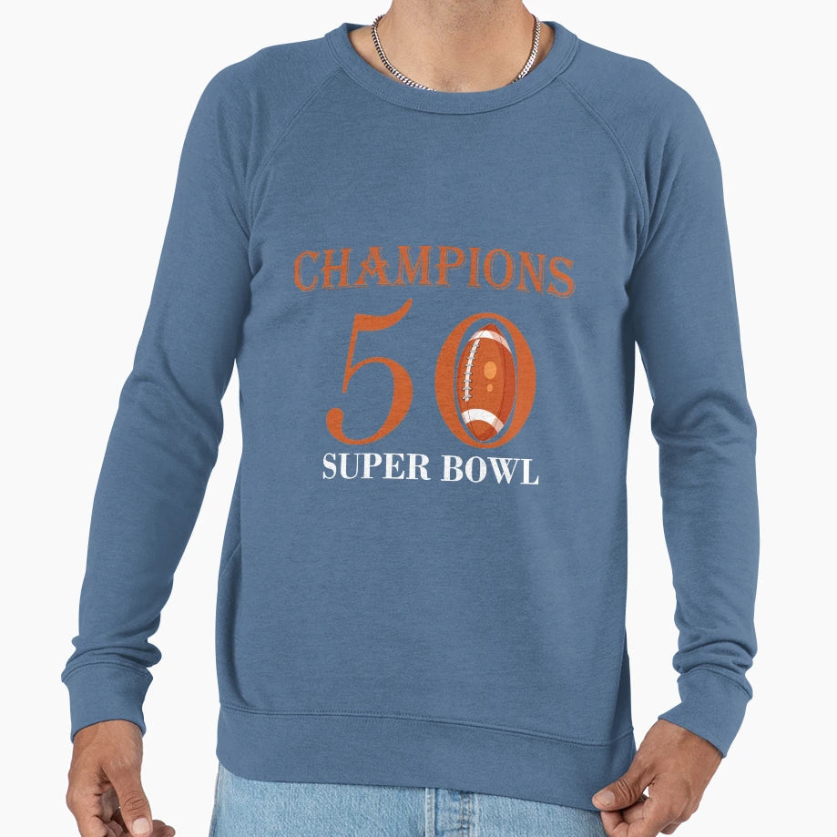 Super Bowl 50 T-Shirt - Custom Art Print Men Women - T-Shirt, Sweatshirt, Hoodie