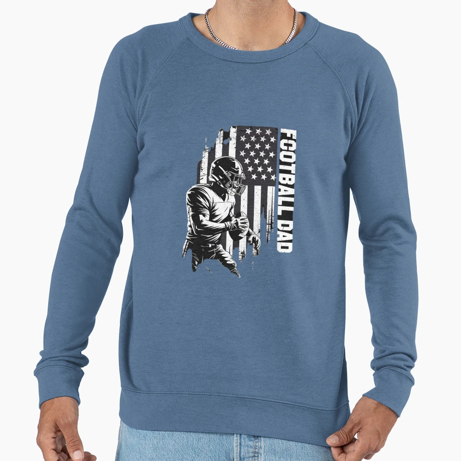 Football Dad American Football Sweatshirt - Unique Graphic for Adults - T-Shirt, Sweatshirt, Hoodie