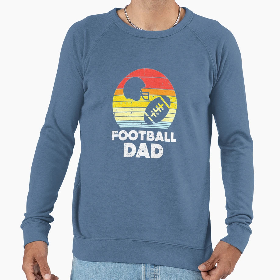 American Football Dad Sunset Sweatshirt - Minimalist Print for Adults - T-Shirt, Sweatshirt, Hoodie