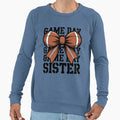 Football Sister Game Day Bow Sweatshirt - Unique Graphic Men Women - T-Shirt, Sweatshirt, Hoodie