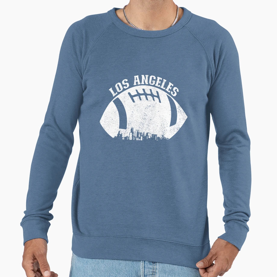 Los Angeles Skyline Football Fan Sweatshirt - Aesthetic Graphic for Adults - T-Shirt, Sweatshirt, Hoodie