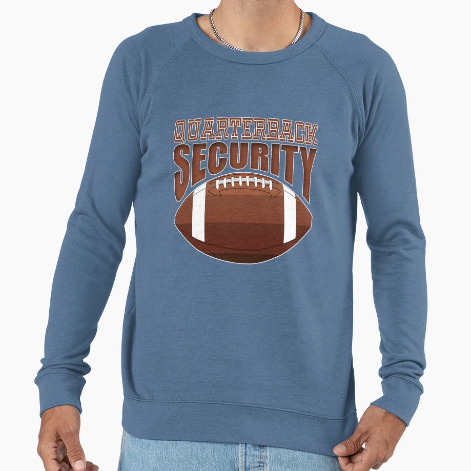 Quarterback Security Offensive Sweatshirt - Minimalist Print Men Women - T-Shirt, Sweatshirt, Hoodie