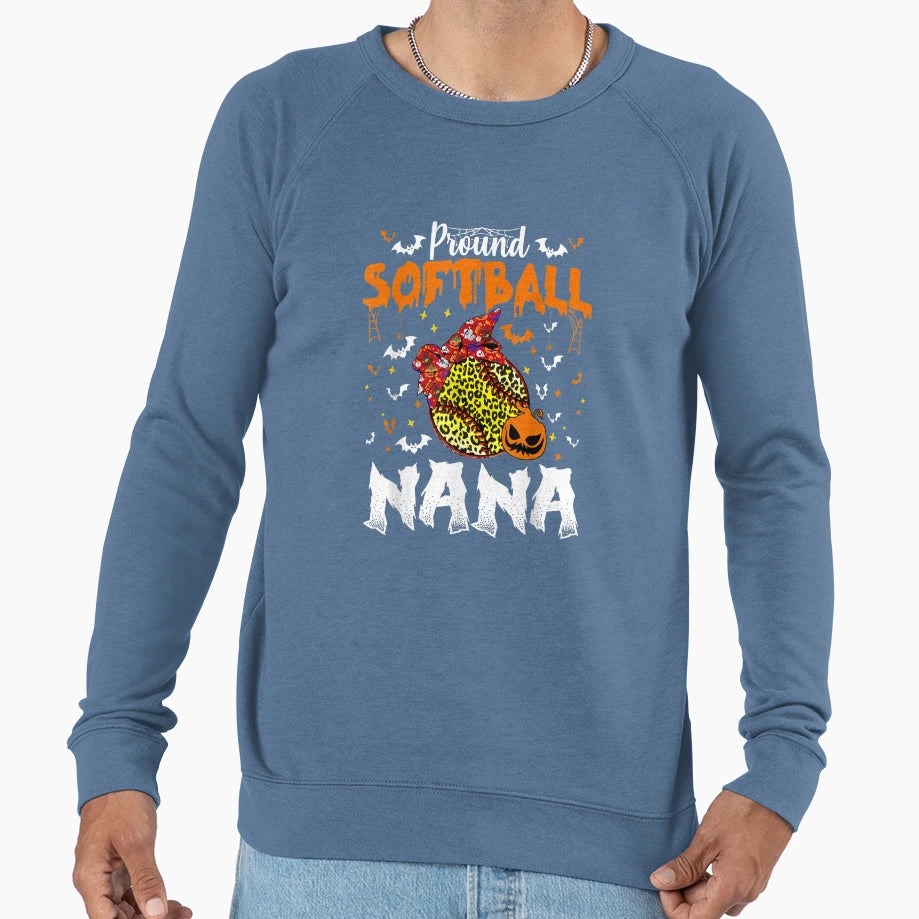 Proud Softball Nana Leopard Sweatshirt - Novelty Apparel Men Women - T-Shirt, Sweatshirt, Hoodie