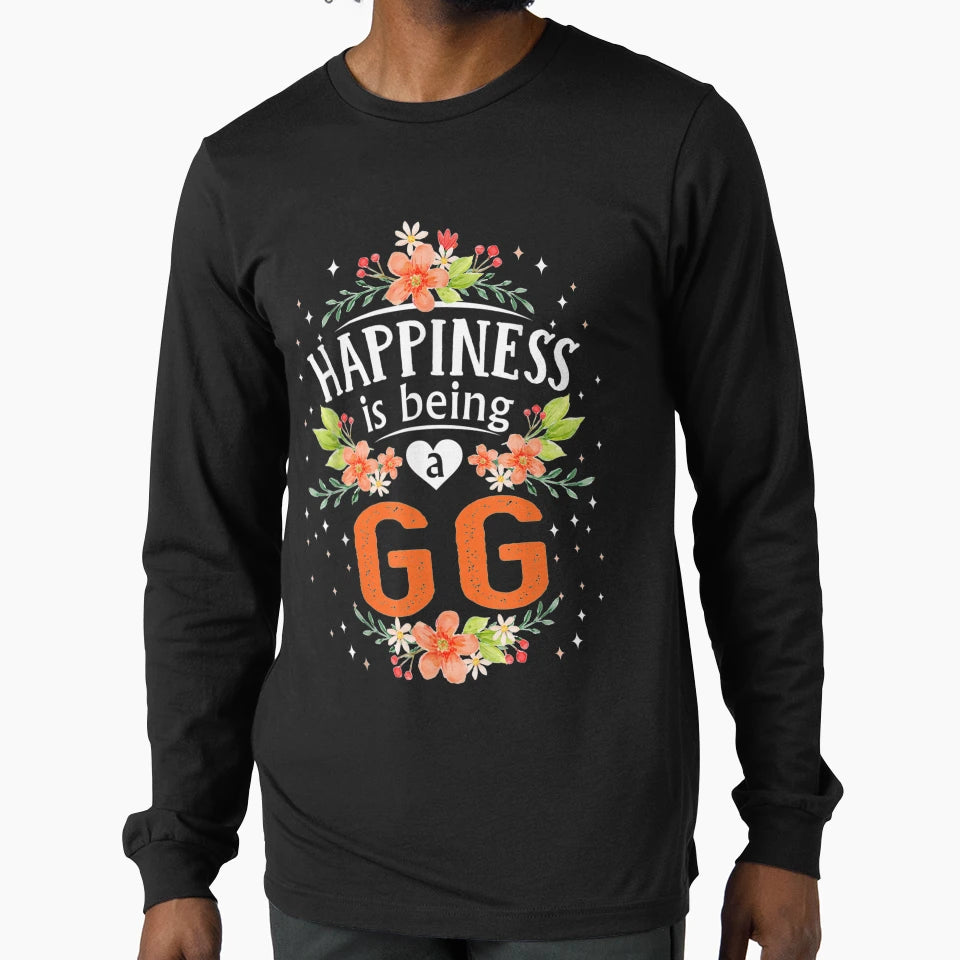 Happiness Is Being Gg Mothers Day T-Shirt - Novelty Apparel Unisex - T-Shirt, Sweatshirt, Hoodie