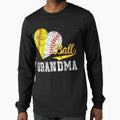 Baseball Softball Ball Heart Grandma T-Shirt - Unique Graphic for Adults - T-Shirt, Sweatshirt, Hoodie