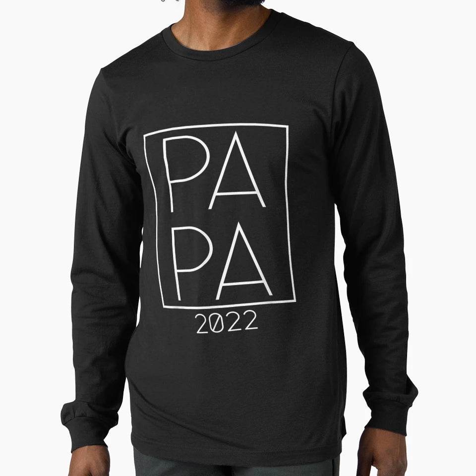 Mens Papa 2022 New Granddad Grandpa T-Shirt - Aesthetic Graphic Men Women - T-Shirt, Sweatshirt, Hoodie