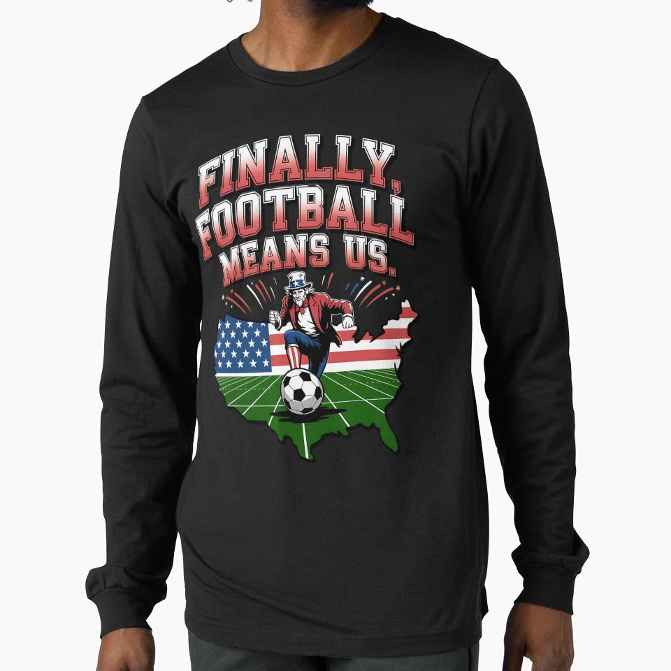 Usa Soccer Patriotic Soccer 2026 Soccer Red T-Shirt - Graphic Print Unisex - T-Shirt, Sweatshirt, Hoodie