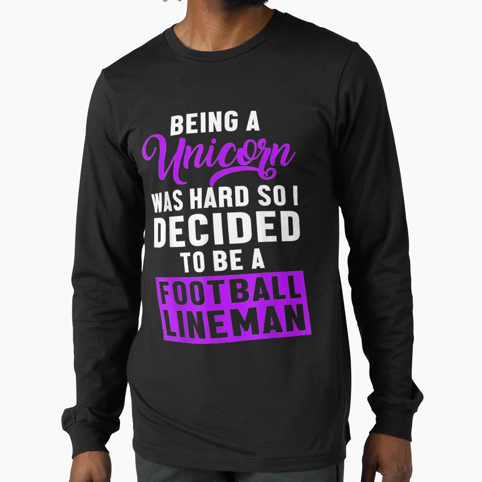 Lineman Unicorn Offensive Defensive T-Shirt - Unique Graphic for Adults - T-Shirt, Sweatshirt, Hoodie