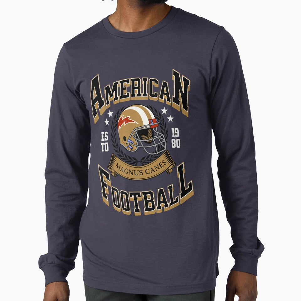 Touch Down Lets American Football All T-Shirt - Minimalist Print Unisex - T-Shirt, Sweatshirt, Hoodie