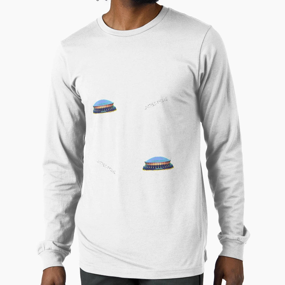 Louisiana Superdome Pattern T-Shirt - Casual Everyday Wear Unisex - T-Shirt, Sweatshirt, Hoodie