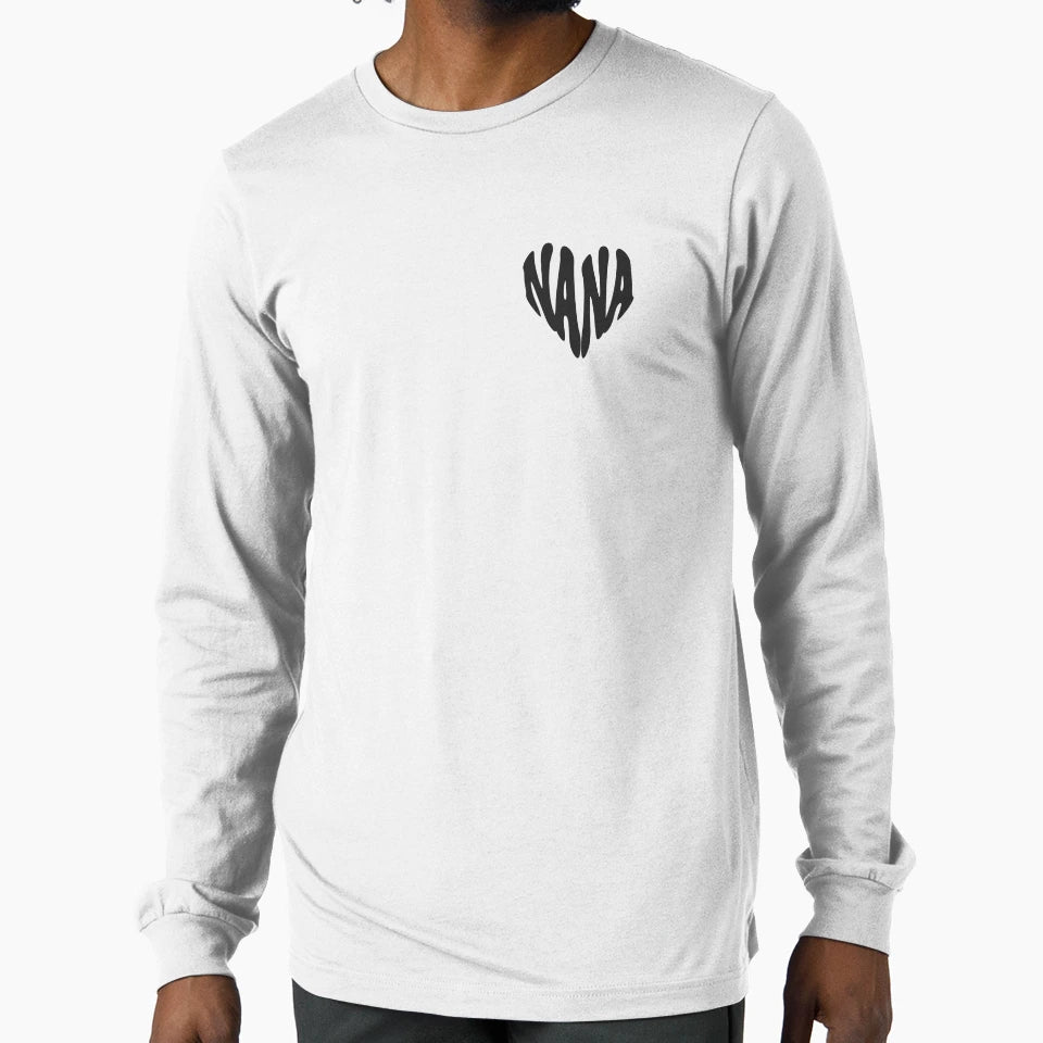 Nana Heart Typography T-Shirt - Novelty Apparel Unisex - T-Shirt, Sweatshirt, Hoodie
