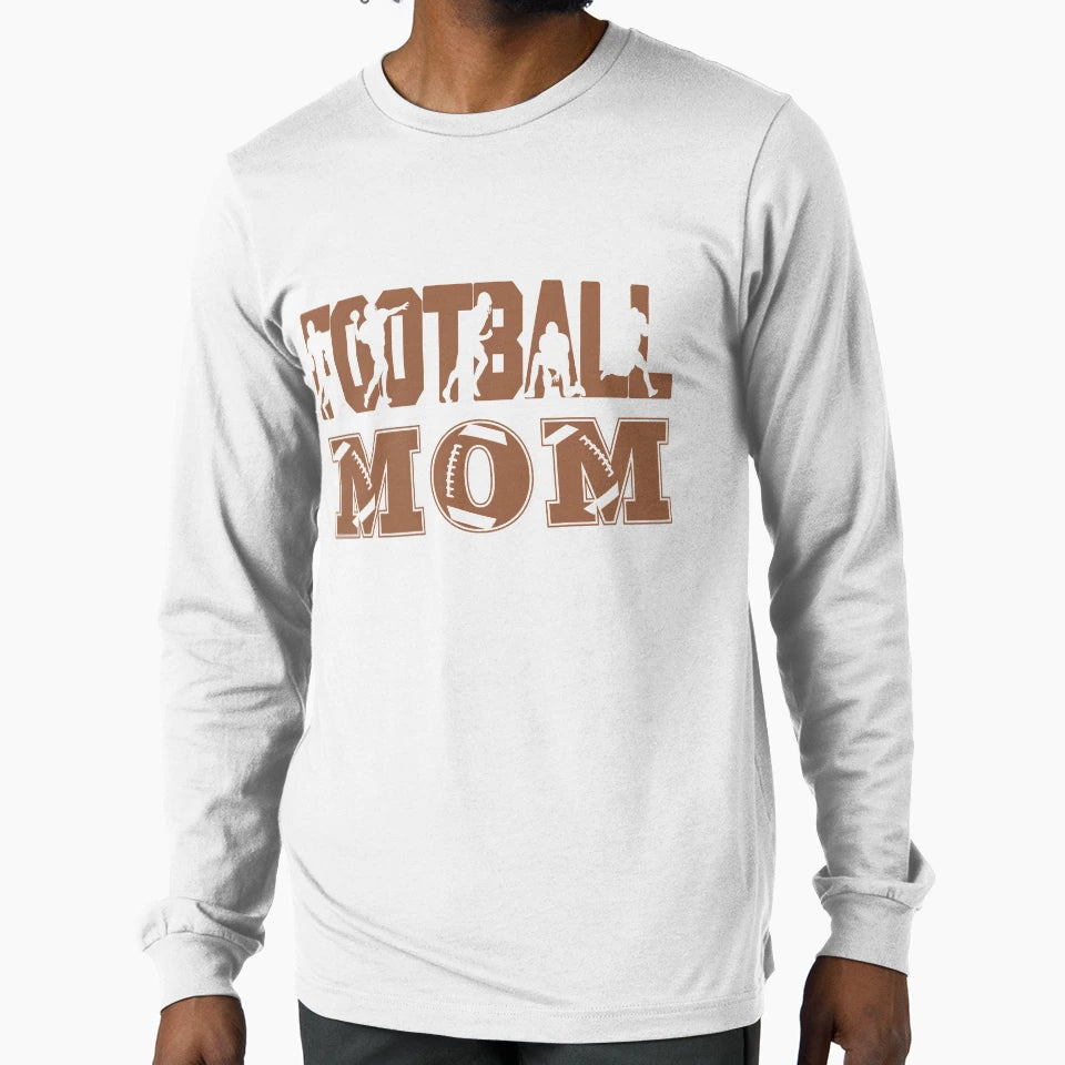 Football Mom T-Shirt - Minimalist Print Unisex - T-Shirt, Sweatshirt, Hoodie