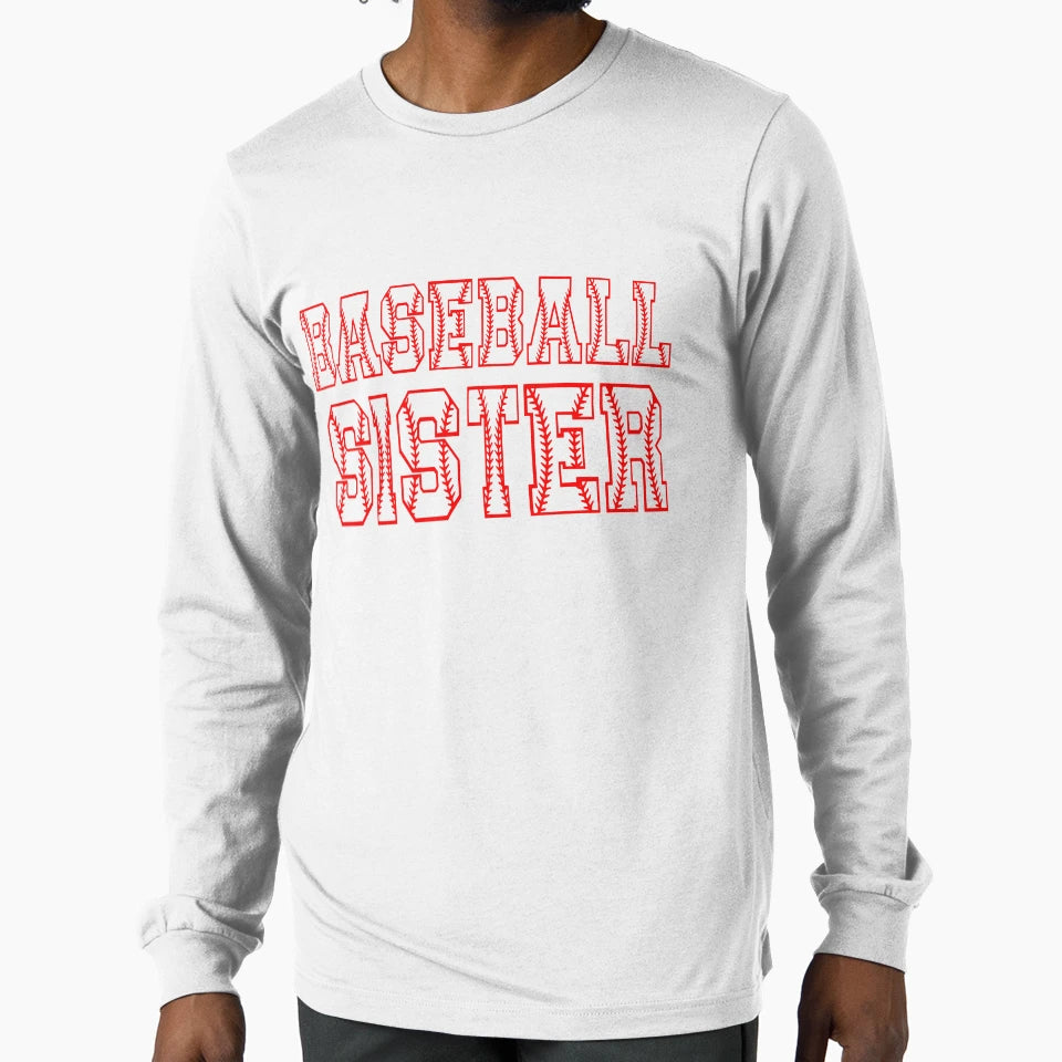 Baseball Sister T-Shirt - Aesthetic Graphic for Adults - T-Shirt, Sweatshirt, Hoodie