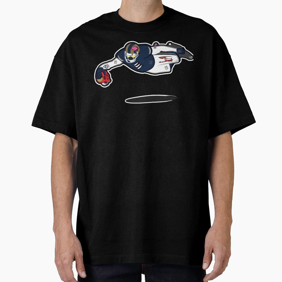 Zombie Football Player Los Angeles W T-Shirt - Aesthetic Graphic Unisex - T-Shirt, Sweatshirt, Hoodie