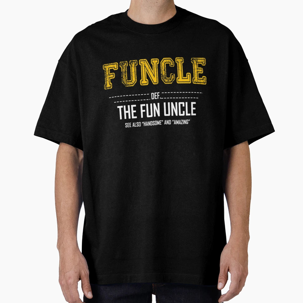 Funny Funcle Uncle Mens Funcle Funny T-Shirt - Minimalist Print for Adults - T-Shirt, Sweatshirt, Hoodie