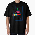 I Love Football T-Shirt - Custom Art Print for Adults - T-Shirt, Sweatshirt, Hoodie