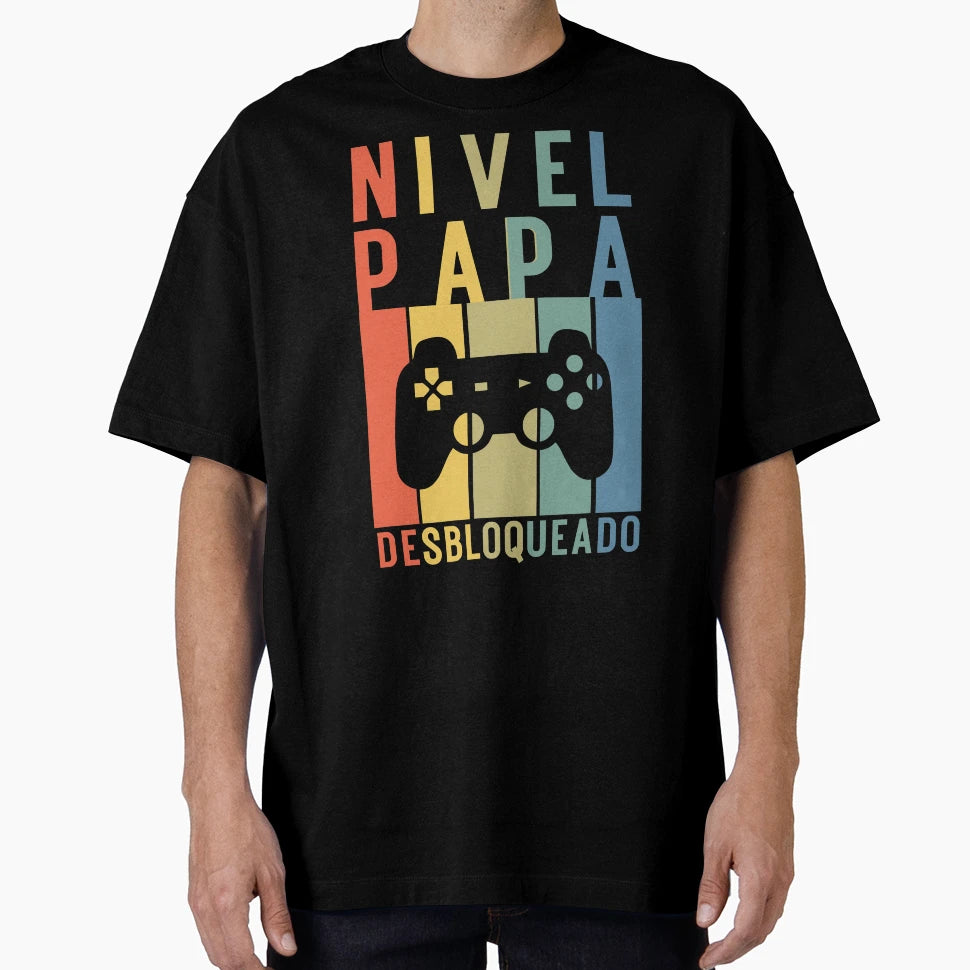 Nivel Papa Desbloqueado T-Shirt - Minimalist Print Men Women - T-Shirt, Sweatshirt, Hoodie