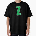 Letter Z Green Water Wave Ocean Art T-Shirt - Graphic Print for Adults - T-Shirt, Sweatshirt, Hoodie