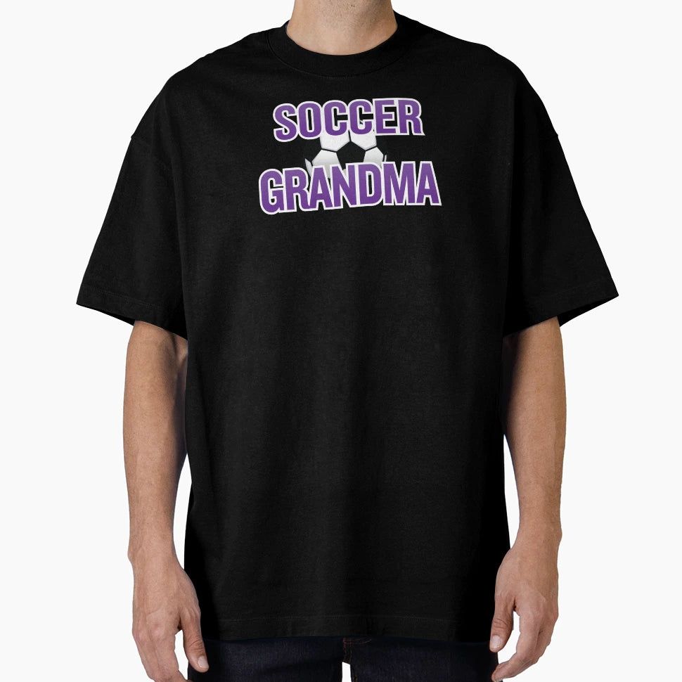 Soccer Grandma Black T-Shirt - Minimalist Print Unisex - T-Shirt, Sweatshirt, Hoodie
