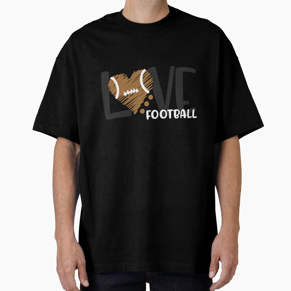 Love Football T-Shirt - Aesthetic Graphic Unisex - T-Shirt, Sweatshirt, Hoodie