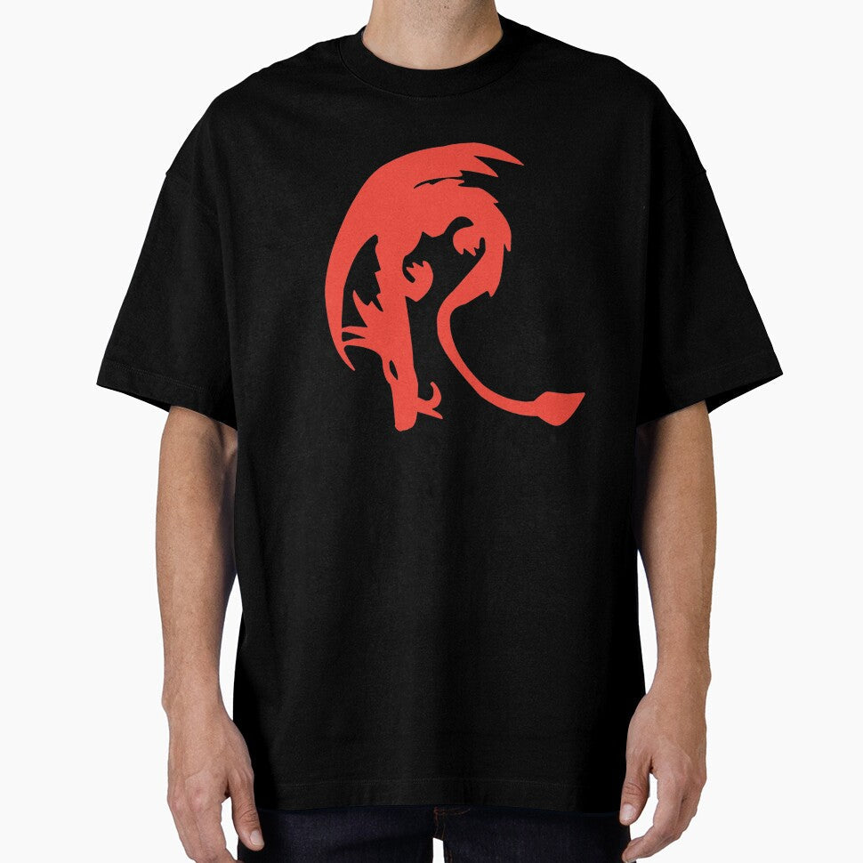 Dragon Initial Monogram R by Rajeev Singh - Adult & Kids T-Shirts, Sweatshirts & Hoodies apparel design preview 1