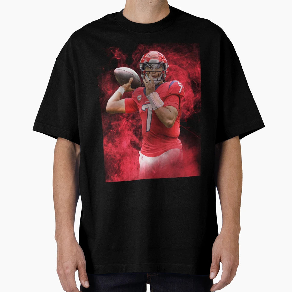 Cj Stroud Houston Sports Art T-Shirt - Trendy Graphic Unisex - T-Shirt, Sweatshirt, Hoodie