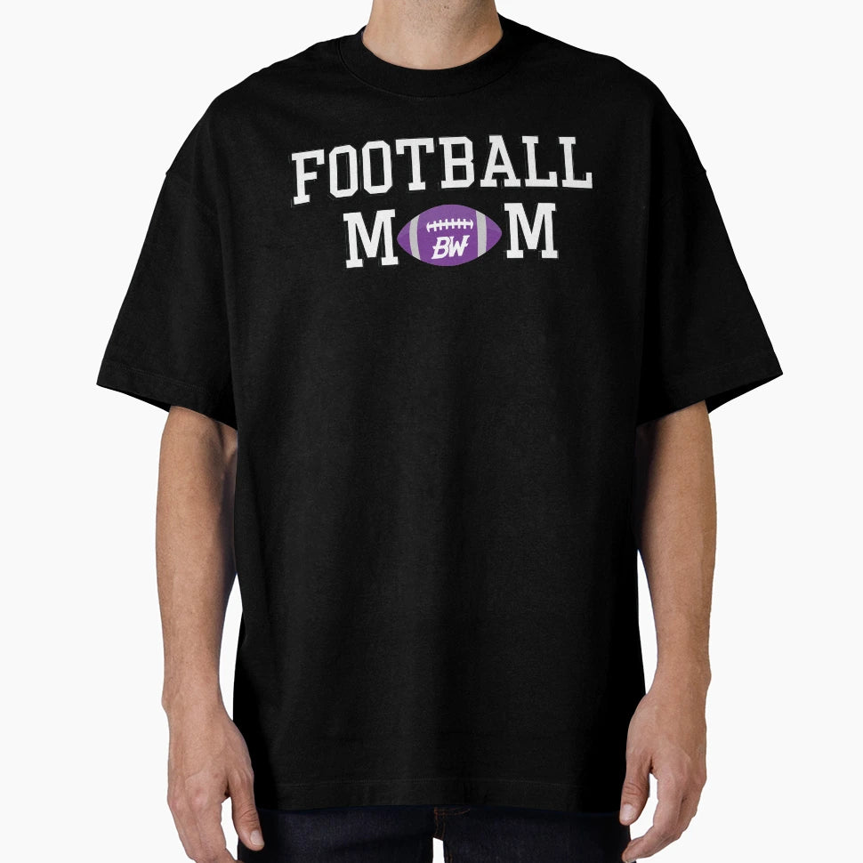 Baldwin Football Mom T-Shirt - Minimalist Print Men Women - T-Shirt, Sweatshirt, Hoodie