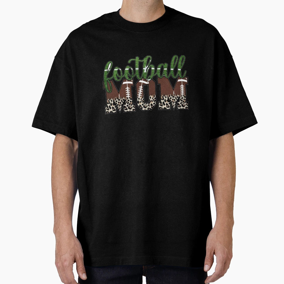 Football Mom Football Season Custom T-Shirt - Custom Art Print Men Women - T-Shirt, Sweatshirt, Hoodie