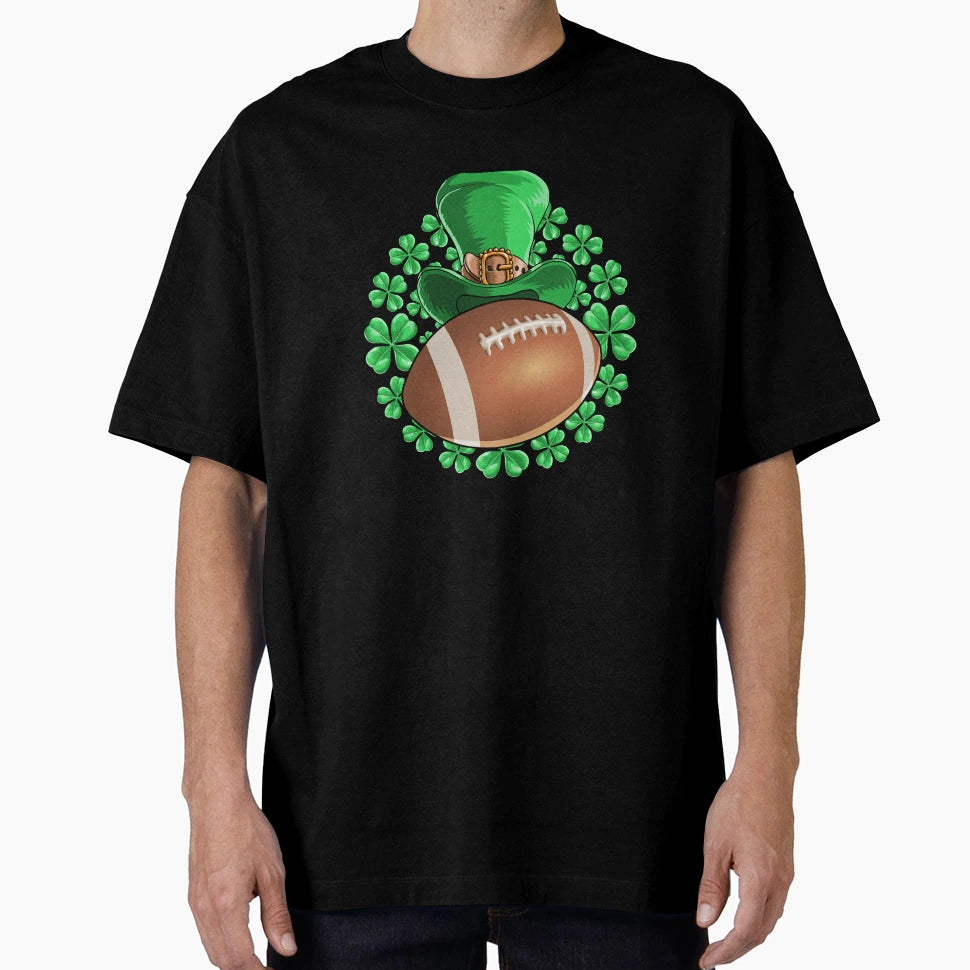 Football Saint Patricks Day T-Shirt - Casual Everyday Wear for Adults - T-Shirt, Sweatshirt, Hoodie