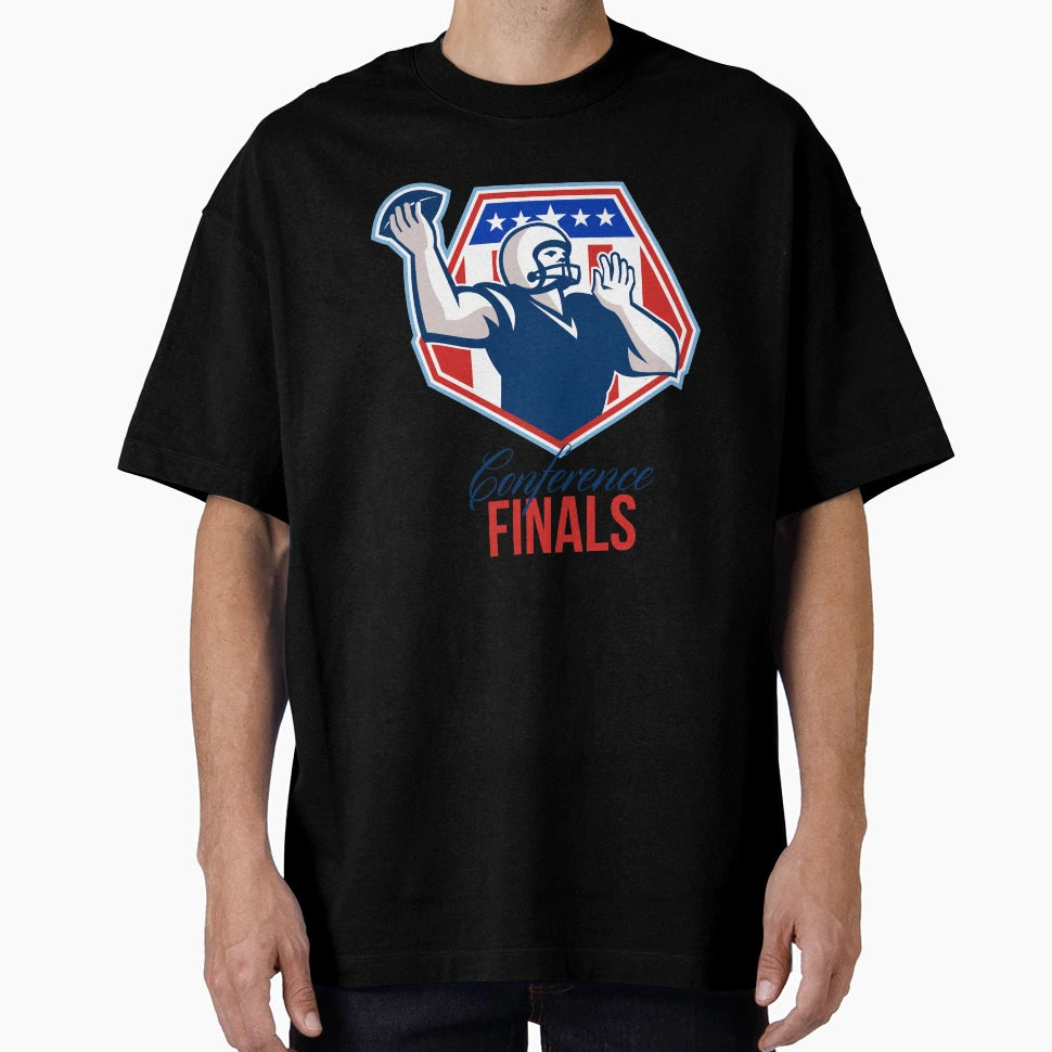 American Football Quarterback Shield T-Shirt - Fun Novelty Design Unisex - T-Shirt, Sweatshirt, Hoodie