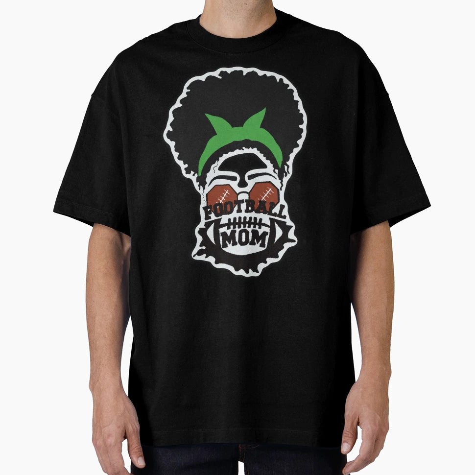 Fball Momgreen T-Shirt - Trendy Graphic for Adults - T-Shirt, Sweatshirt, Hoodie