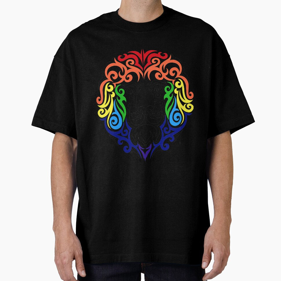 Heart Of A Lion Rainbow LGBTQ by Dead-Famous - Adult & Kids T-Shirts, Sweatshirts & Hoodies apparel design preview 1