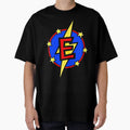 Super Letter E Superhero T-Shirt - Aesthetic Graphic for Adults - T-Shirt, Sweatshirt, Hoodie