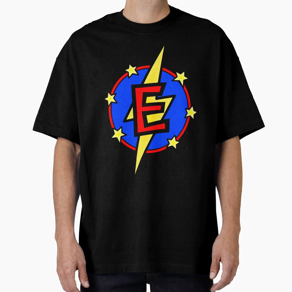 Super Letter E Superhero T-Shirt - Aesthetic Graphic for Adults - T-Shirt, Sweatshirt, Hoodie